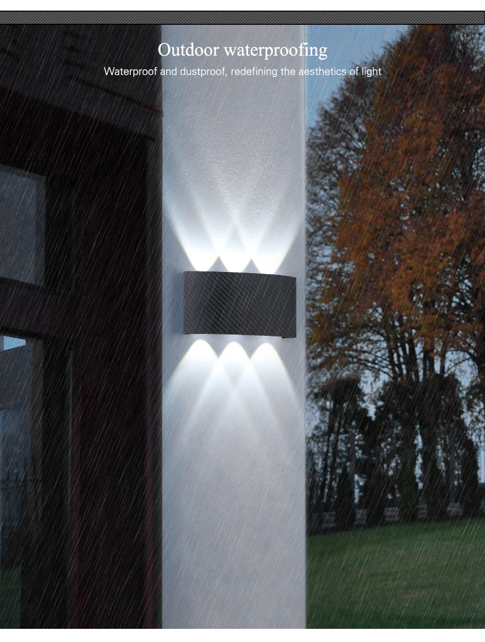 Modern Outdoor Wall Lamp Waterproof LED Wall Lamp AC85-265V 6W 10W Decoration Lamps For Bedroom Aisle Gallery Living Room
