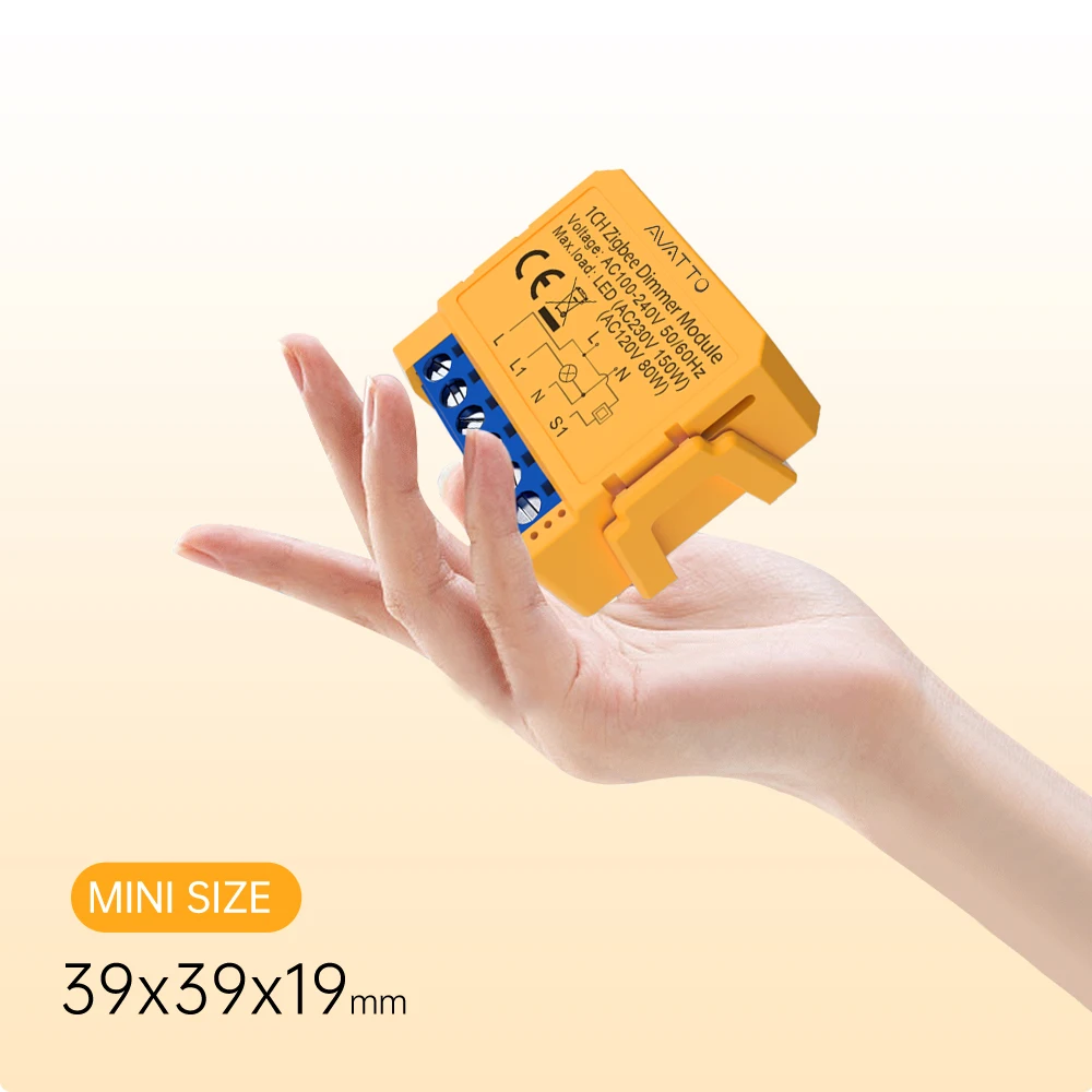AVATTO WiFi/ZigBee Smart Dimmer Switch Module 1/2 Gang Dimmer Light Switch Module APP Remote Control For Tuya Alexa Google Home