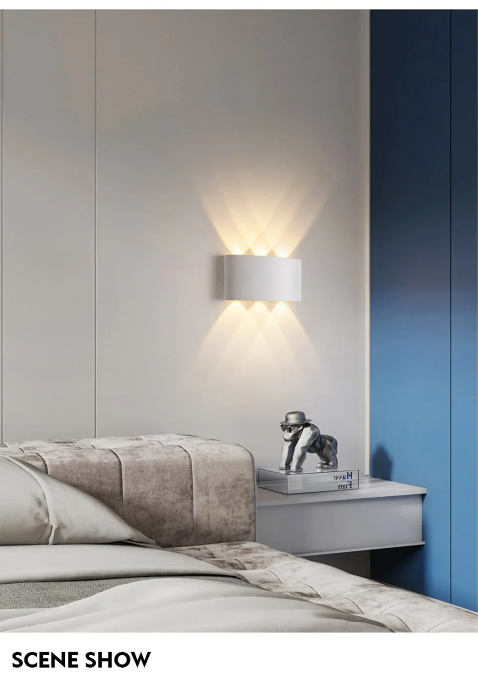6W LED Wall Light Outdoor Waterproof Garden Fence Indoor Fashion Wall Lamp For Bedroom Bedside Living Room Stairs