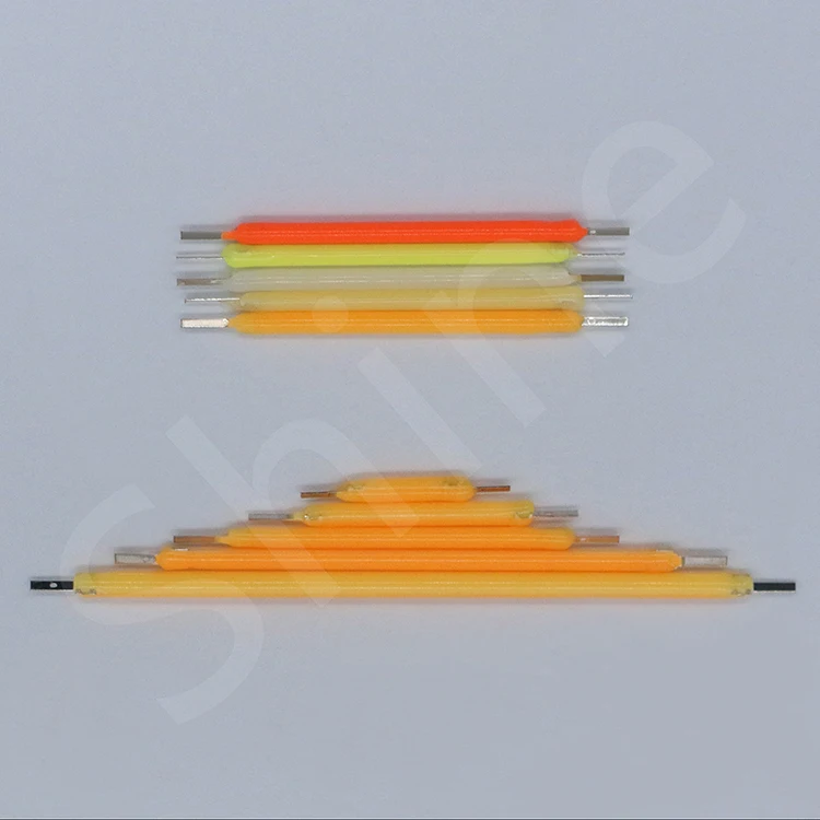 10pcs COB LED Filament Edison Bulb Lamp Parts 18.8mm 29mm 38mm 54mm 68mm DC 3V 12V 57V 80V Incandescent Light Diodes Accessories