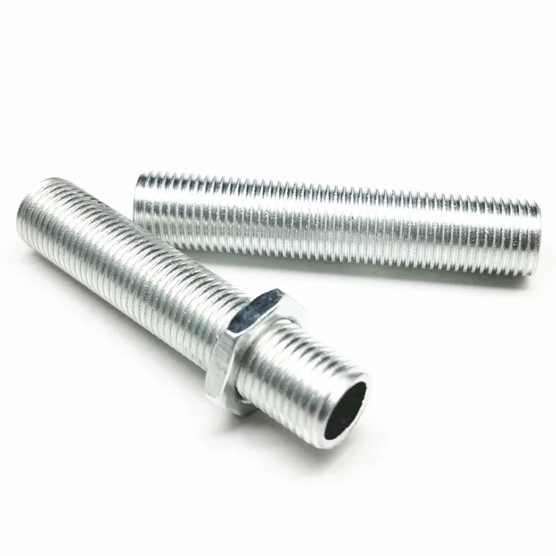 Lamp Tooth Tube Metal M10 Hollow Threaded Tube Galvanized Led Lamp Head Link Fixed Base Support Rod Lighting Accessories Screws