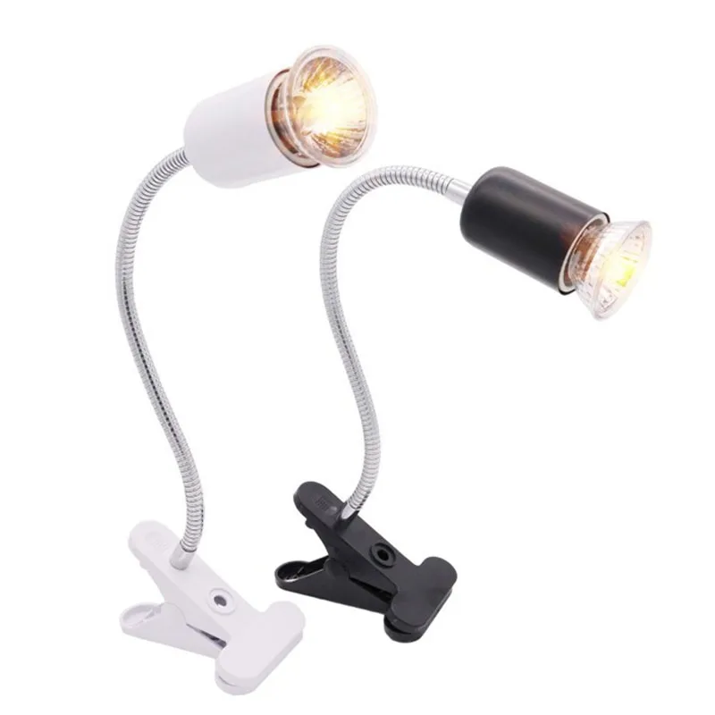 E27 360℃ Revolving Light Stand With 1.8m US EU Power Cord LED Lamp Holder UVA Heat Lamp Clip For Reptile Pet Turtle Back Light