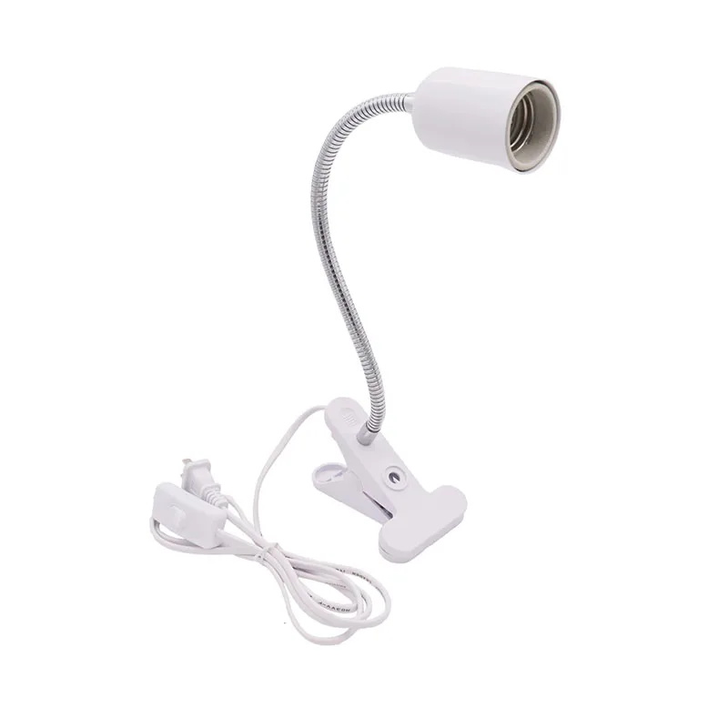 E27 360℃ Revolving Light Stand With 1.8m US EU Power Cord LED Lamp Holder UVA Heat Lamp Clip For Reptile Pet Turtle Back Light