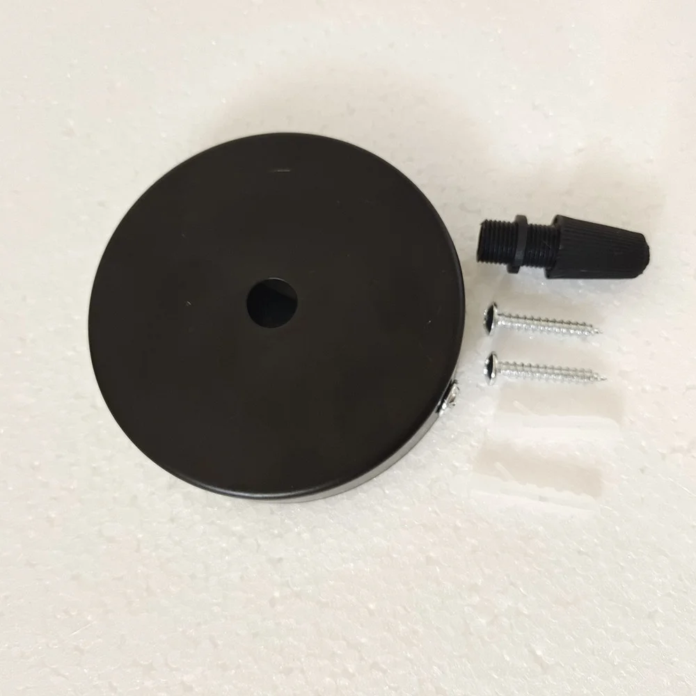 Ceiling Plate Round 8/10/12/15/25/30cm Black/White Lighting Accessories For Pendant Lamp Ceiling Lamp DIY +Lock Wire Lamp Base