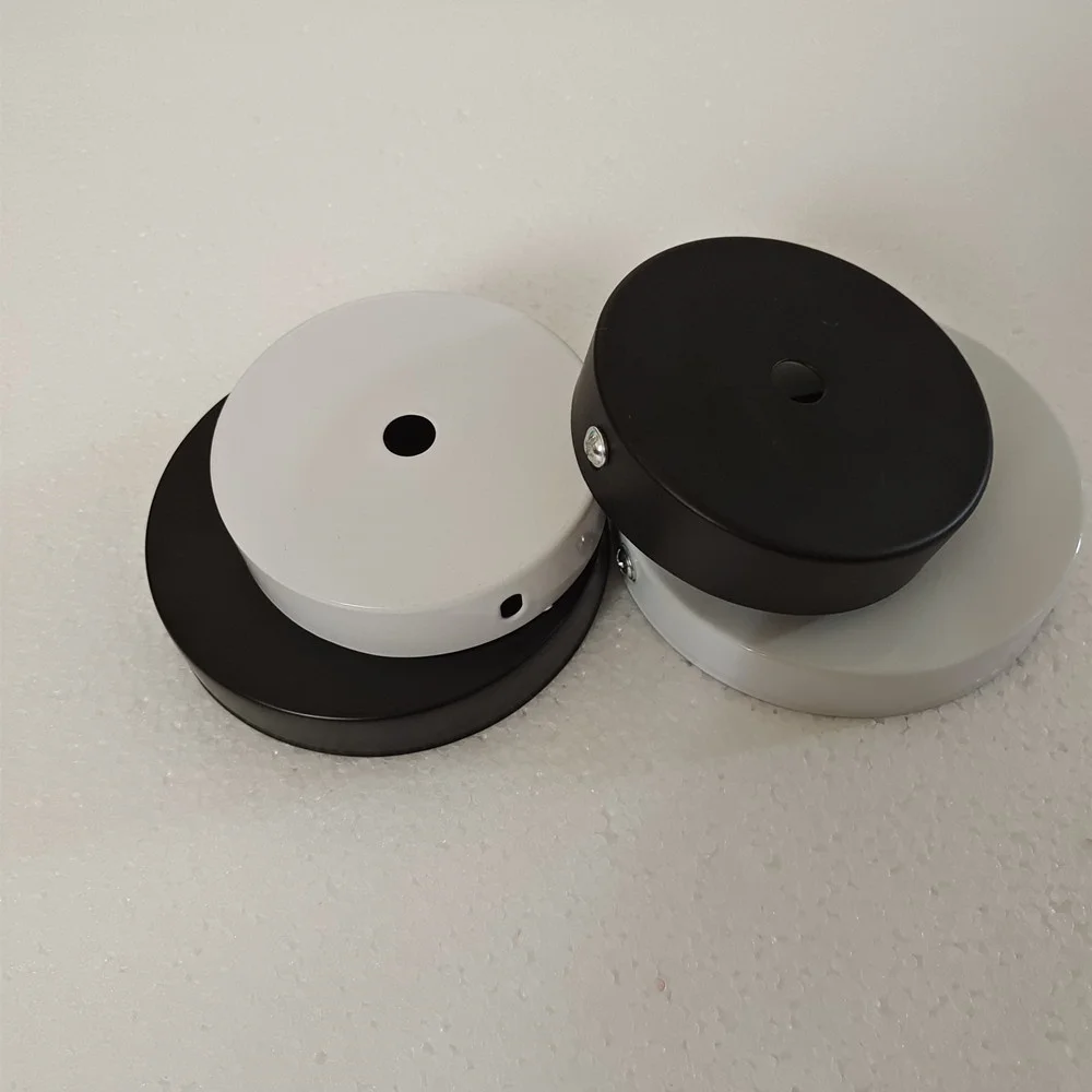 Ceiling Plate Round 8/10/12/15/25/30cm Black/White Lighting Accessories For Pendant Lamp Ceiling Lamp DIY +Lock Wire Lamp Base