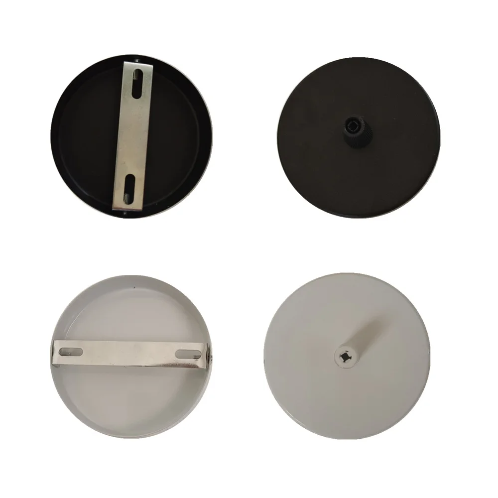 Ceiling Plate Round 8/10/12/15/25/30cm Black/White Lighting Accessories For Pendant Lamp Ceiling Lamp DIY +Lock Wire Lamp Base