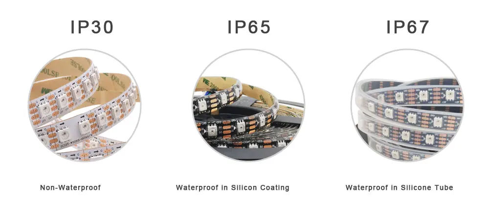 WS2815 Led Strip With14/17/21Keys Controller (WS2812B WS2813 Updated) RGB Individually Addressable Kits 30/60/144 Leds/M DC12V