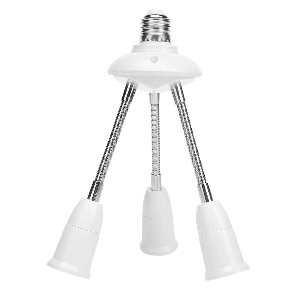 Universal E27 Lamp Base 85-285V Adjustable Tube LED Light Bulb Extension Lamp Holder 2/3/4/5Head Adapter Conversion Socket