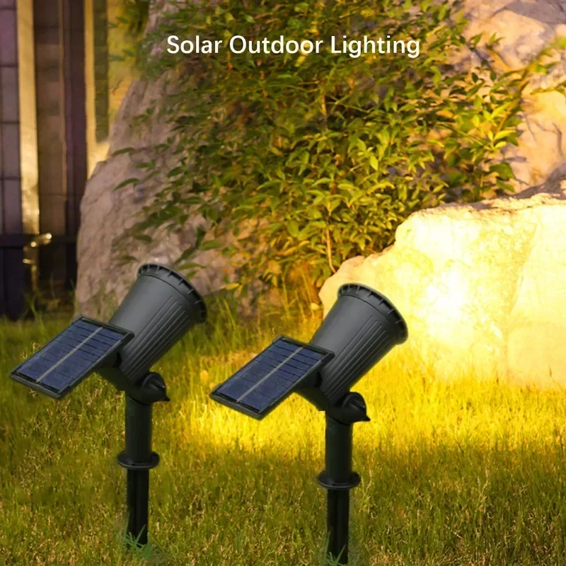 9/4 LED Solar LED Light Spotlights Outdoor IP65 Waterproof Lights Brightness Adjustable for Garden Backyard Driveway Patio Decor