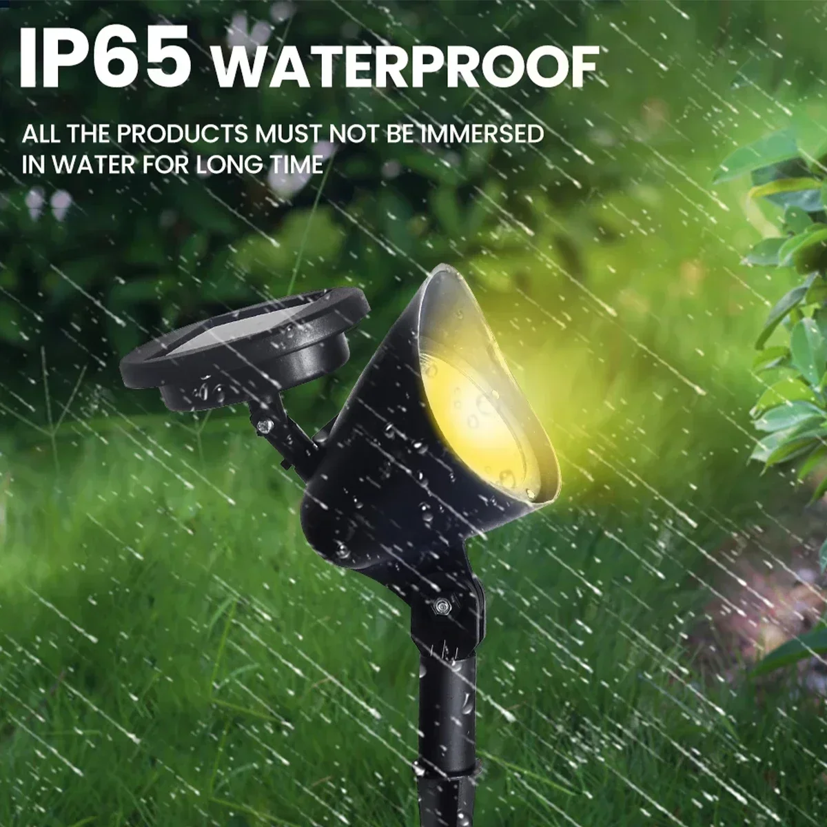 9/4 LED Solar LED Light Spotlights Outdoor IP65 Waterproof Lights Brightness Adjustable for Garden Backyard Driveway Patio Decor