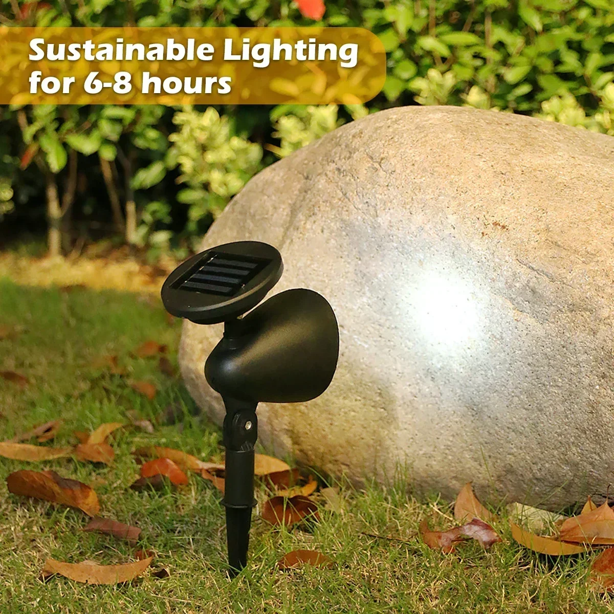 9/4 LED Solar LED Light Spotlights Outdoor IP65 Waterproof Lights Brightness Adjustable for Garden Backyard Driveway Patio Decor
