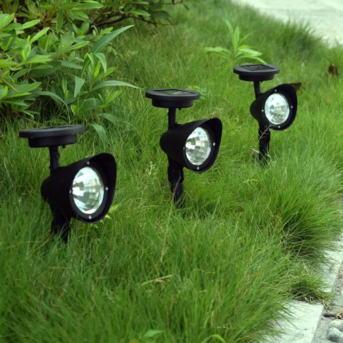 9/4 LED Solar LED Light Spotlights Outdoor IP65 Waterproof Lights Brightness Adjustable for Garden Backyard Driveway Patio Decor