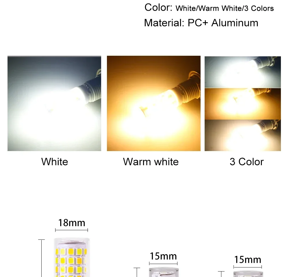 10PCS 7W 5W 3W Brightest G9 LED Lamp AC220V Ceramic SMD2835 LED Bulb Warm/Cool White Spotlight Replace Halogen Light Wholesale