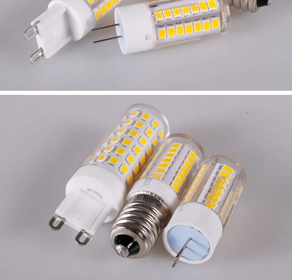 10PCS 7W 5W 3W Brightest G9 LED Lamp AC220V Ceramic SMD2835 LED Bulb Warm/Cool White Spotlight Replace Halogen Light Wholesale