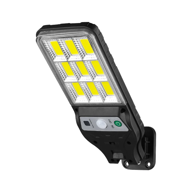 Powerful LED Solar Outdoor Led Courtyard Wall Lamp 3 Modes Human Body Induction Garden Terrace Garage Door Street Lighting