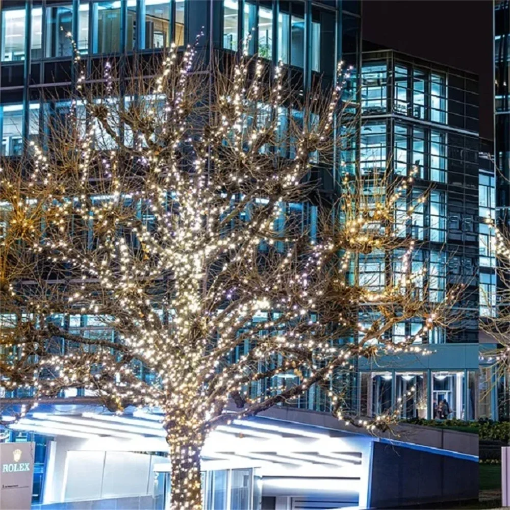 300LED Solar String Light Fairy Outdoor Garden Waterproof Lamp 2024 Christmas Garland Xmas Holiday Party Home Decoration