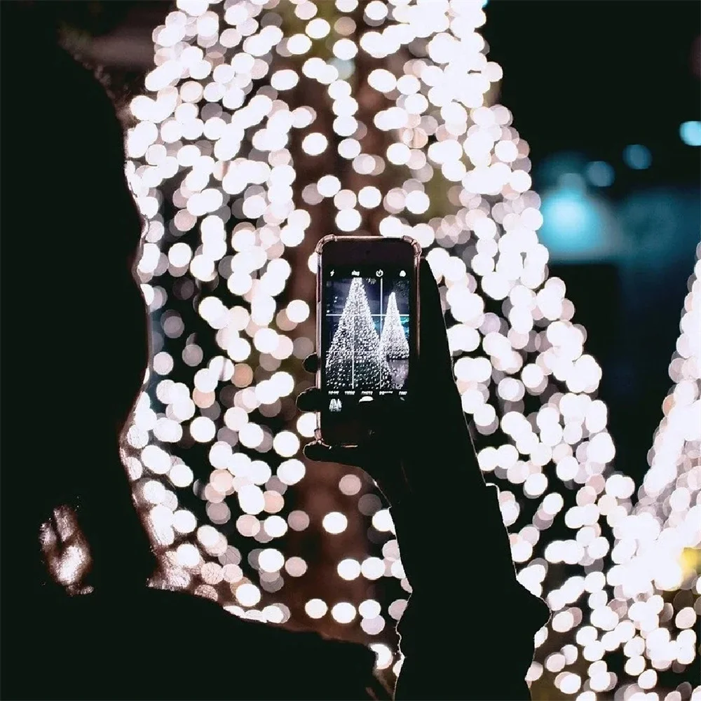 300LED Solar String Light Fairy Outdoor Garden Waterproof Lamp 2024 Christmas Garland Xmas Holiday Party Home Decoration