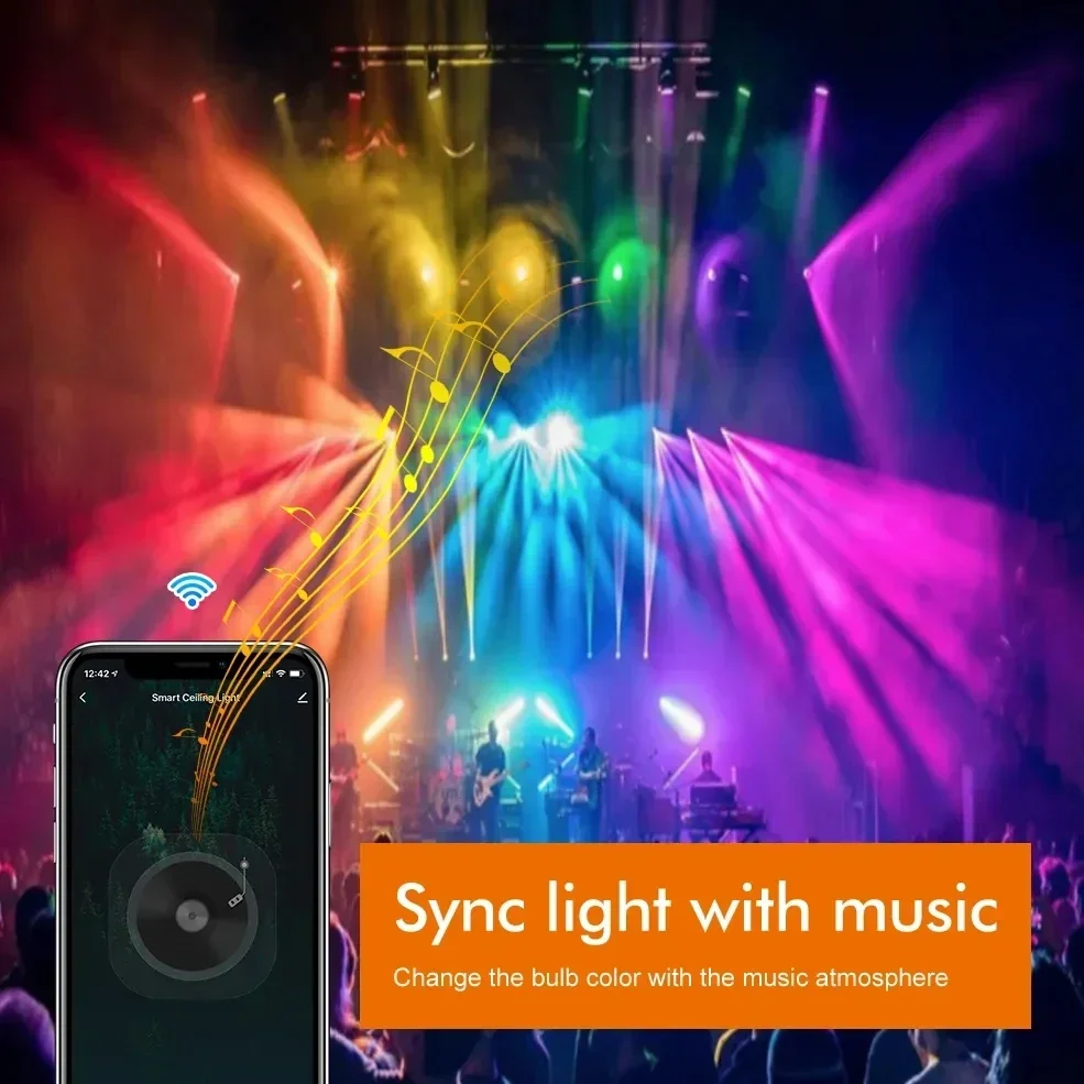 TNCE Tuya E27 Bulb WIFI Zigbee Bluetooth, Dimmable Light LED Lamp 2700-6500k RGB, Smart Life APP, Voice with Alexa Google Home