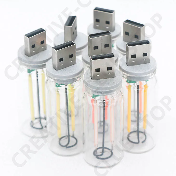 USB Touch Control LED Night Light Atmosphere Light Edison Bulb Incandescent Lamp LED Filament Light Bulb Bedroom Decoration DIY
