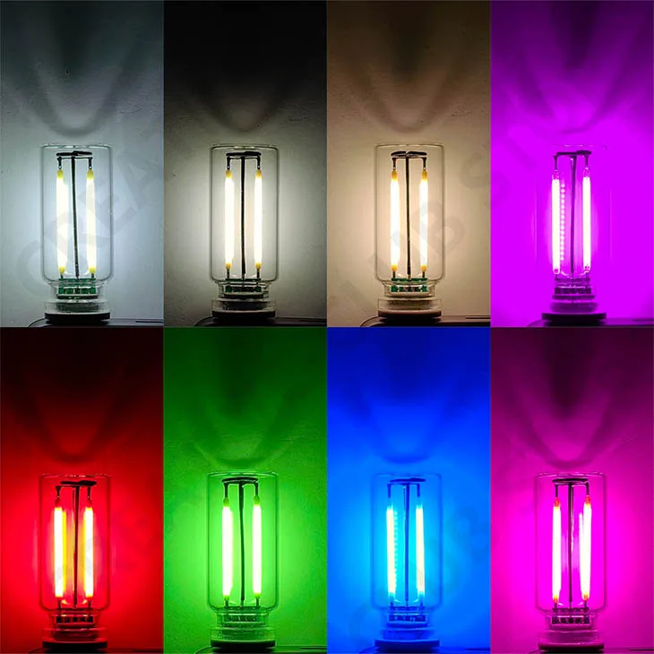 USB Touch Control LED Night Light Atmosphere Light Edison Bulb Incandescent Lamp LED Filament Light Bulb Bedroom Decoration DIY