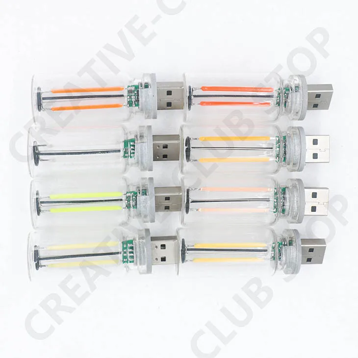 USB Touch Control LED Night Light Atmosphere Light Edison Bulb Incandescent Lamp LED Filament Light Bulb Bedroom Decoration DIY
