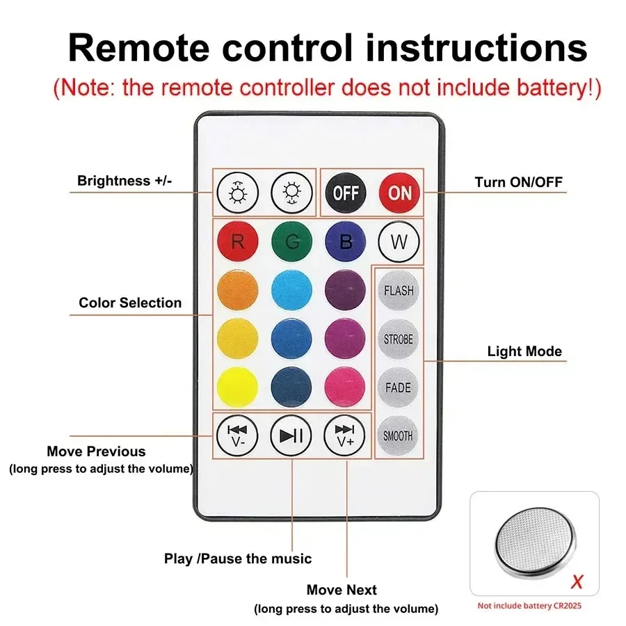 3PCS AC 85-265V E27 LED12W Light Bulb RGB Multi-colour Change Bluetooth Speaker Music Playback Function Bedroom Party Decoration