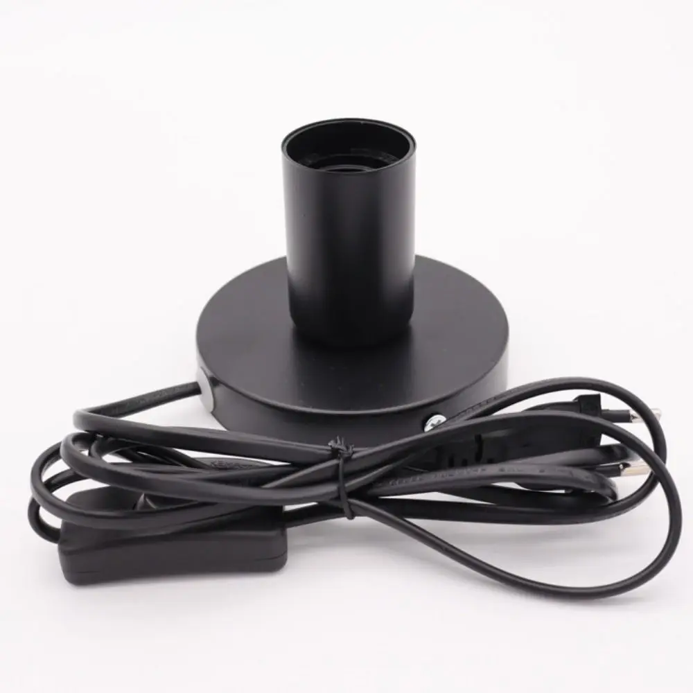 Polished Metal Desktop Lamp Base Night Light With Line Lamp Head E27 Lamp Socket Lamp Seat Table Bar Cafe Living Room Bedroom