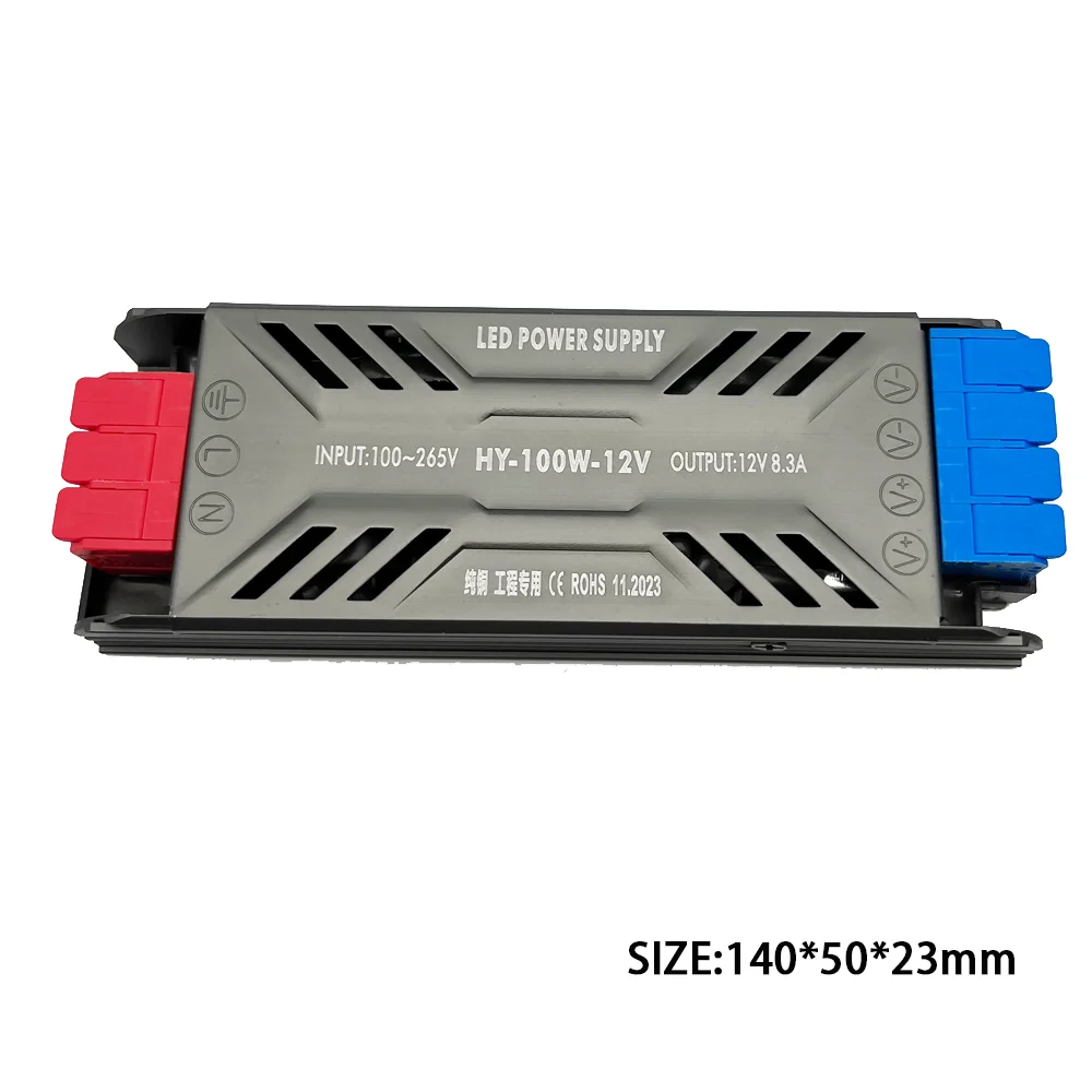 DC12V 24V LED Power Supply 60W 100W 200W 300W 400W Ultra Thin AC 100-265V Transformer LED Driver for COB 5050 LED Strip Lighting