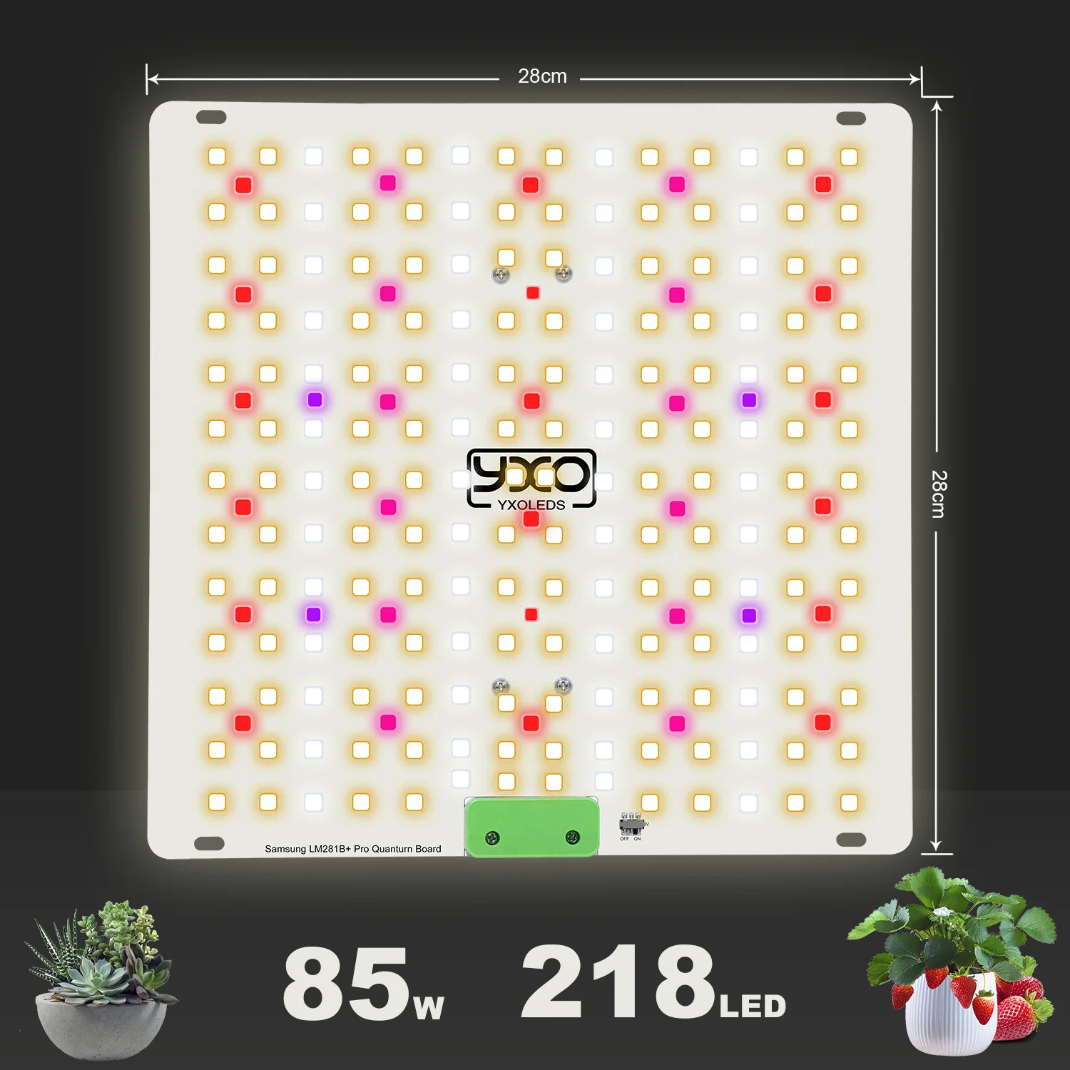 85W 180W LM281B+ PRO LED Grow Light Full Spectrum Phyto Lamp Quantum LED Grow Lamp For Greenhouse Hydroponic Plant Growth Light