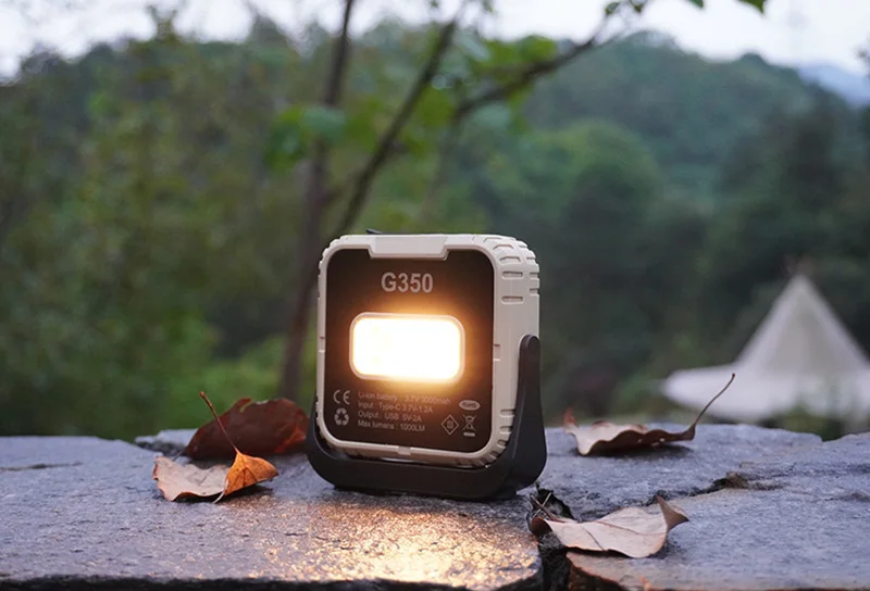 New Portable LED Spotlight 1000LM Super Bright 3000mAh LED Work Light Rechargeable Outdoor Camping Lamp Waterproof Working Light