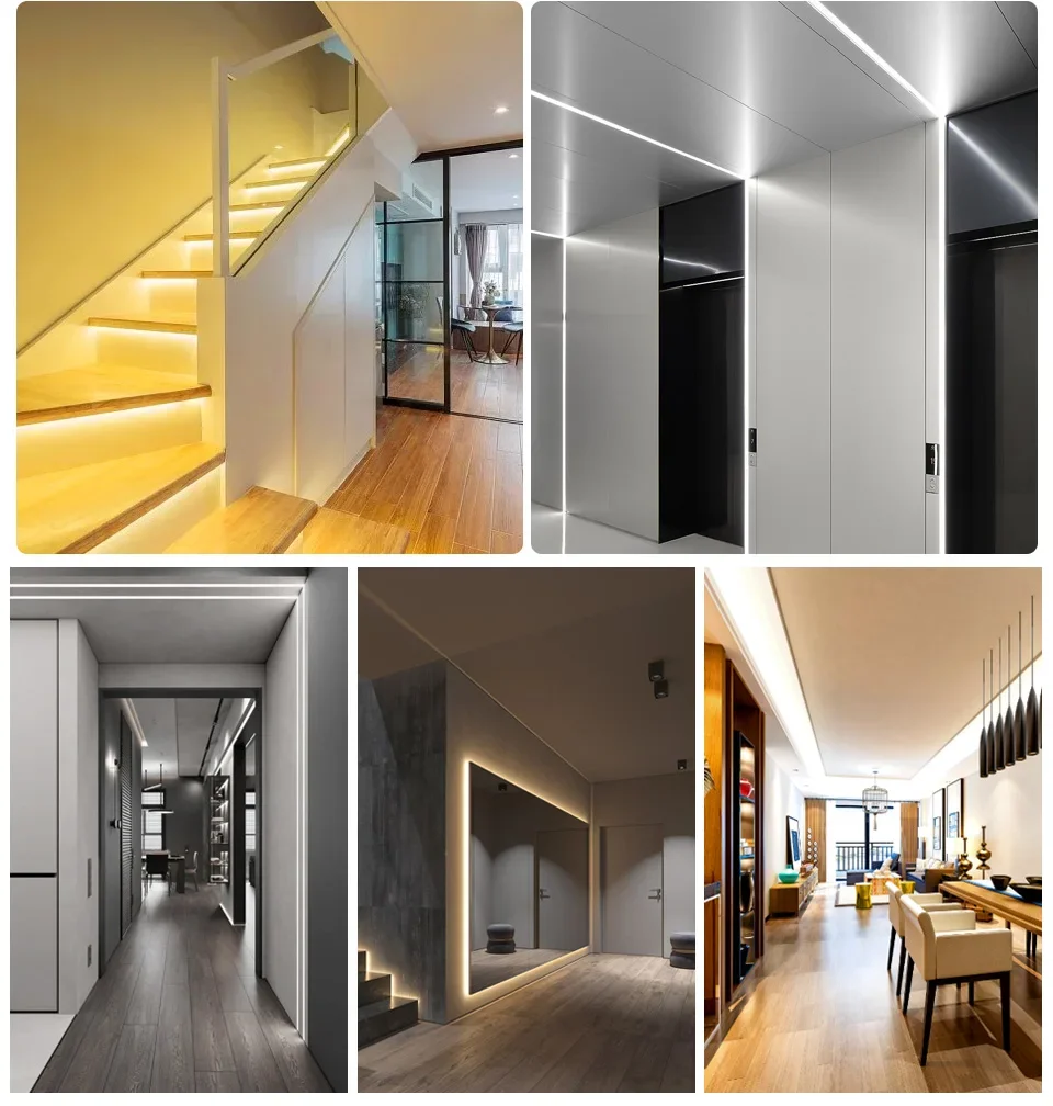 1M 2M 3M 5M 10M COB LED Strip Lights 12V 24V 320LEDs/M High Brightness Flexible LED Bar Tape Ribbon Linear Dimmable Room Decor