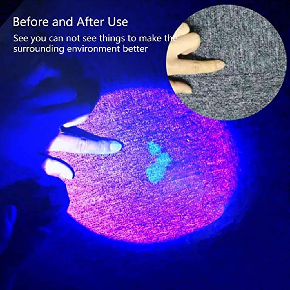 2024 New 80W 365nm UV Flashlight USB Rechargeable UV Light Powerful Black Light Flashlight for Pet Urine Detection, Resin Curing