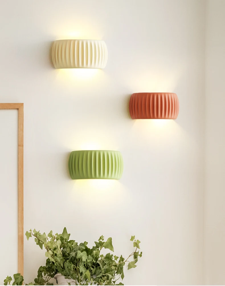 French European Wall Lamp Resin Bedroom Bedside Lamp Corridor Lamp Balcony Living Room Dining Room Simple Modern Wall Lamp
