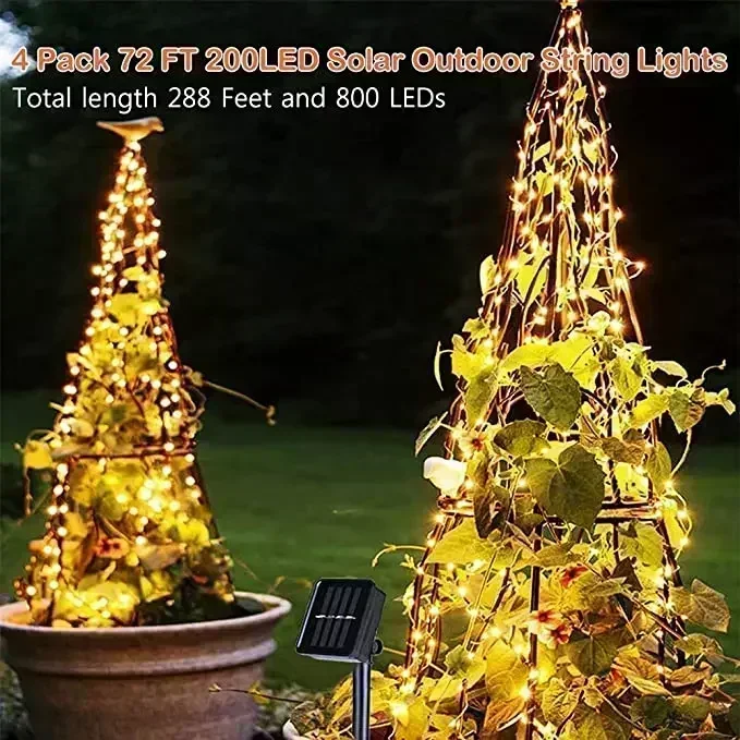 7M/12M/22/32M Solar Led Fairy Light Outdoor Festoon Led Waterproof Garland String Lights Christmas Party Garden Solar Lamp Decor