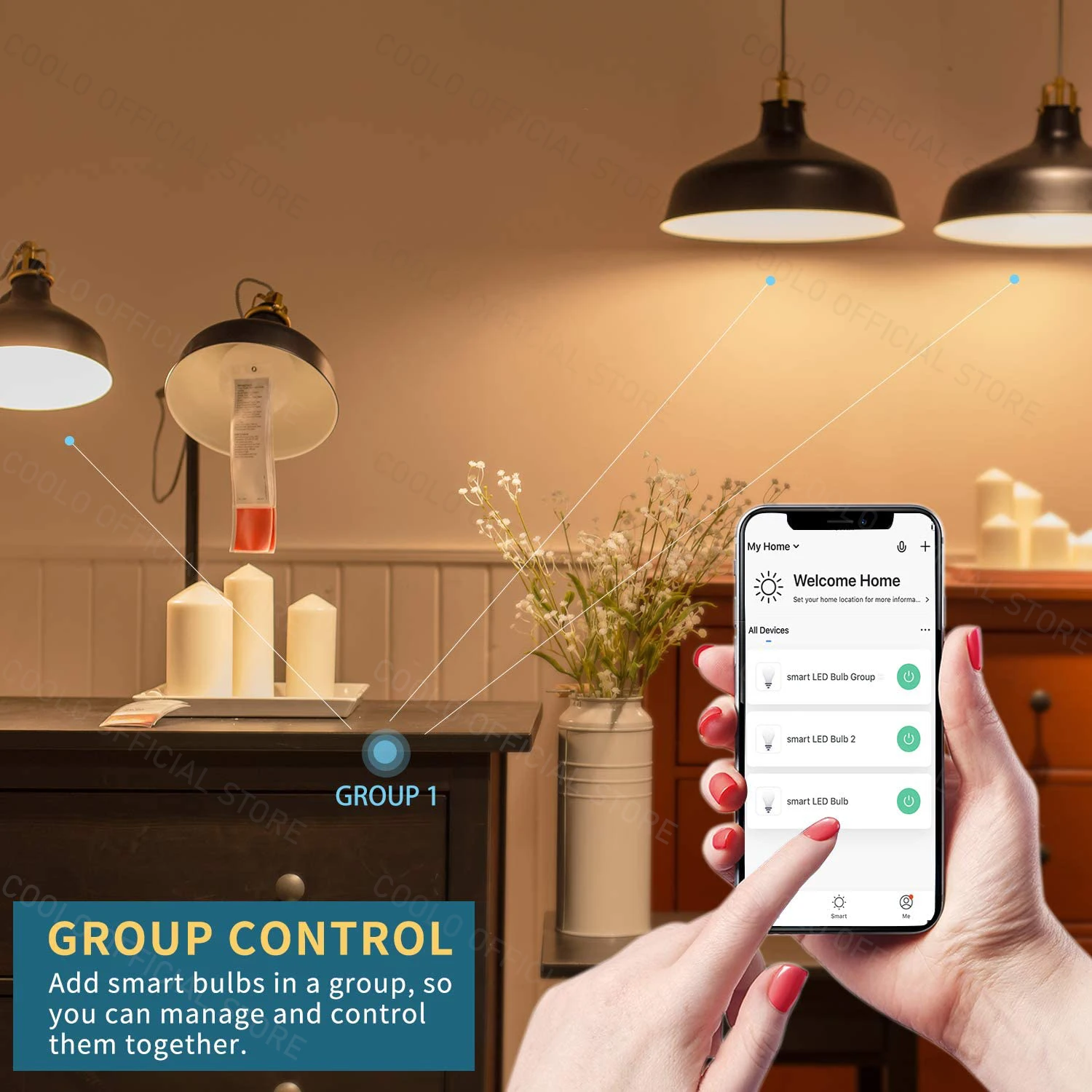 COOLO EWelink WiFi Zigbee Smart LED Light Bulbs 15W 18W E27 Dimmable Lamp Works With Alexa Google Home Smartthings Yandex Alice