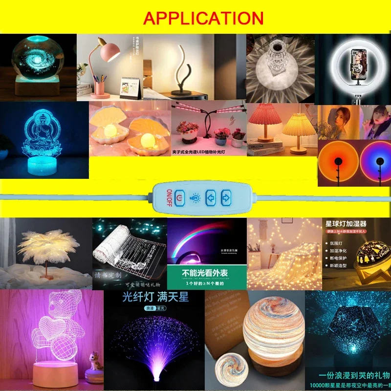 DC 5V LED Dimmer 1.5m USB Cable with Switch Dimmable Remote Control 2pin 3Pin Extension Wire for Single 2 3 Colors CCT LED Light