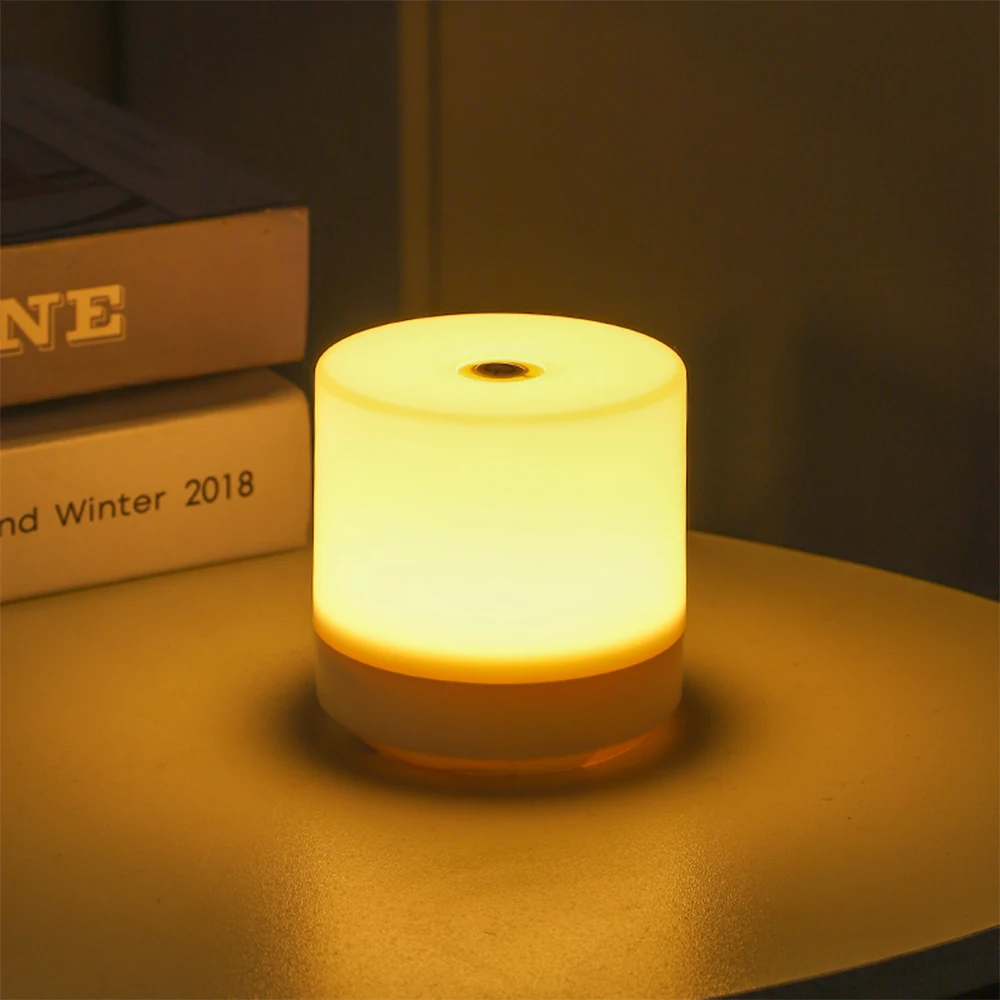 Creative USB Bedside Lamp Touch Dimming Table Lamp LED Night Light For Bedroom Dormitory College Student Book Reading Lamp 2026