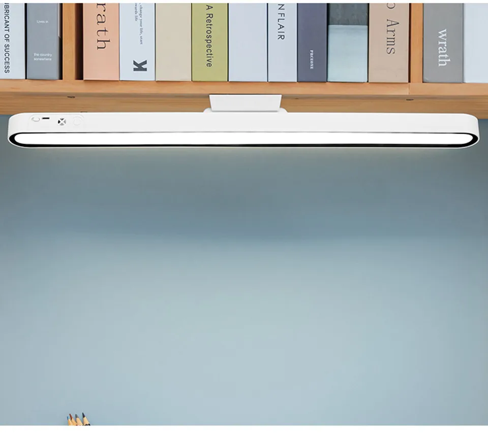 Remote Desk Lamp 48cm 30cm Magnetic Hanging Night Light USB Rechargeable Table Lamp LED Reading Light ForCabinet Bedside Mirror