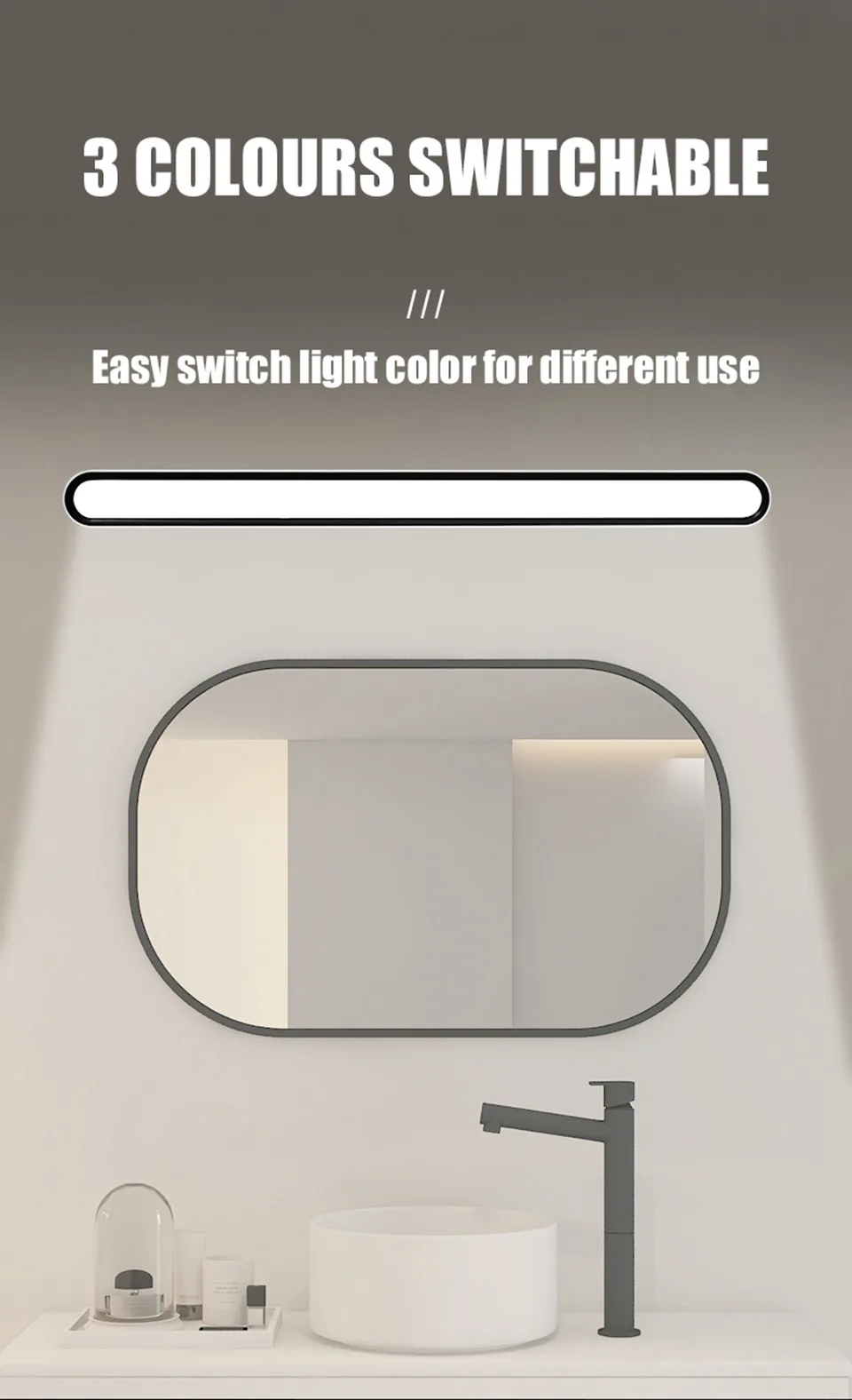 Remote Desk Lamp 48cm 30cm Magnetic Hanging Night Light USB Rechargeable Table Lamp LED Reading Light ForCabinet Bedside Mirror