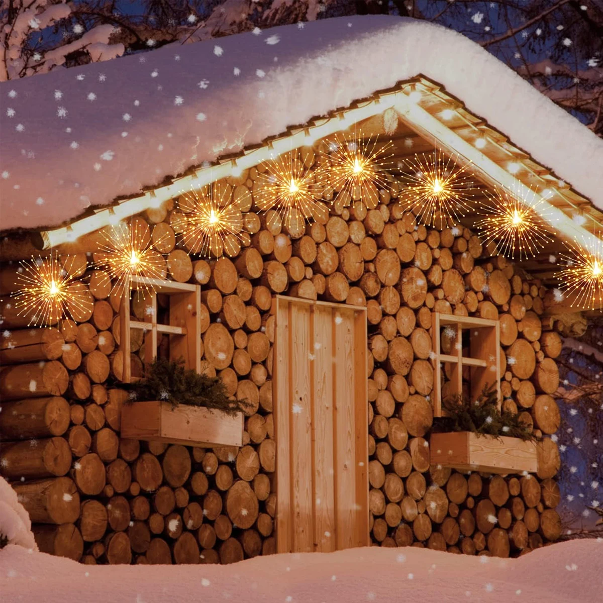 Solar Firework Lights Outdoor - 90/150/200 LEDs, 8 Modes, Copper Wire Hanging Fairy Lights For Yard, Patio, Tent,Party,Xmas