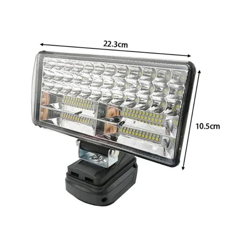 8Inch Led Light Spotlight Outdoor Work Fishing Handheld Emergency Lamp For Dewalt For Milwaukee For Makita For Bosch 18V Battery