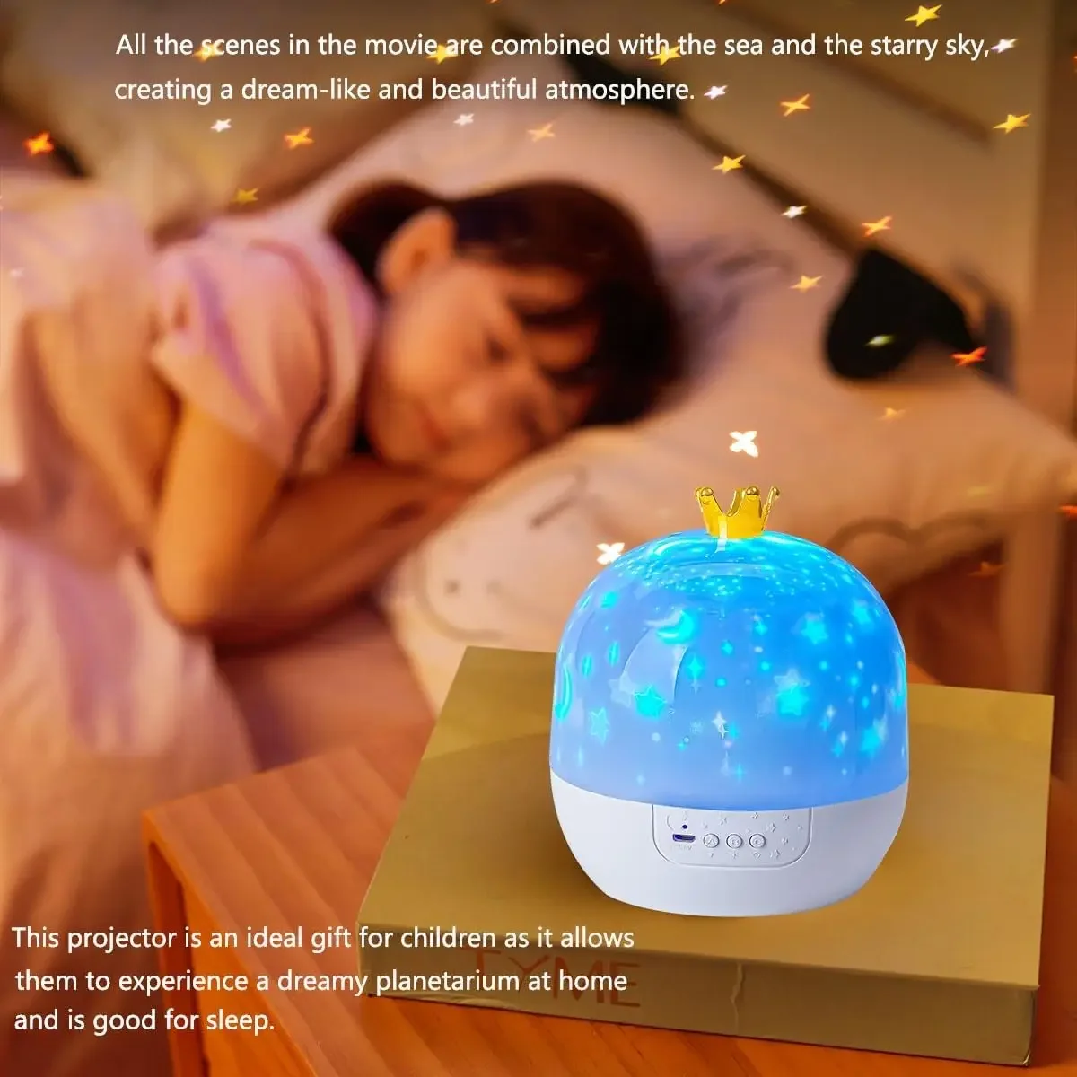 Galaxy Solar System Projector Nightlights 360°Rotating 21 Films Kids Star Night Light Projector for Bedroom Home Decoration lamp