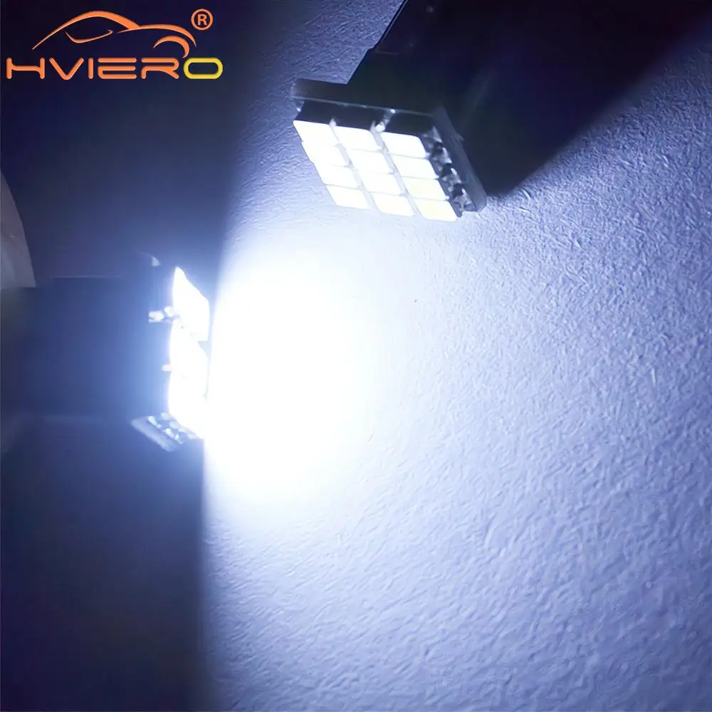 2/10 T10 W5W 12SMD 1206 Car Wedge White LED DC 12V Canbus No Error Decoder External Lights License Plate Lamp Corner Backup Led
