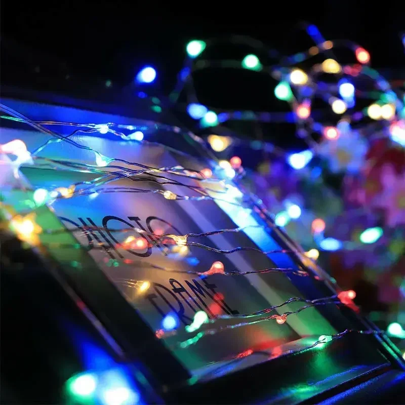 1/2/3/5/10/20M LED Fairy Lights Battery Powered Copper Wire String Lights For Bedroom Garden Party Wedding Christmas Decoration