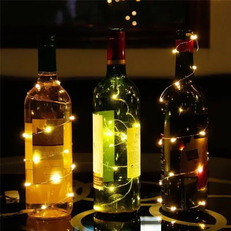 1/2/3/5/10/20M LED Fairy Lights Battery Powered Copper Wire String Lights For Bedroom Garden Party Wedding Christmas Decoration