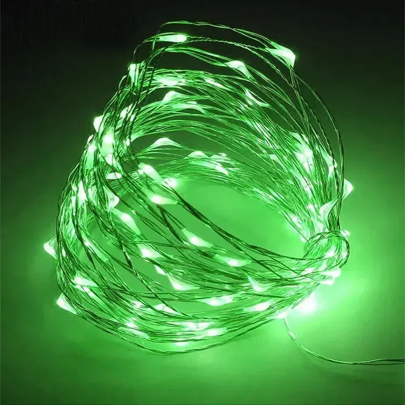 1/2/3/5/10/20M LED Fairy Lights Battery Powered Copper Wire String Lights For Bedroom Garden Party Wedding Christmas Decoration