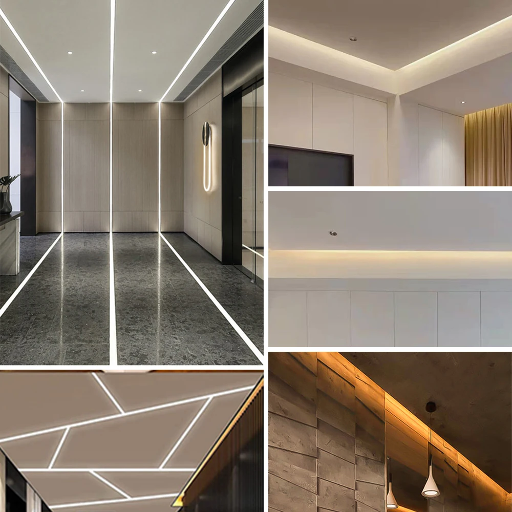 5M COB CCT LED Strip 12V 24V DC 608LEDs FCOB LED Light Dimmable Dual White Color 10MM PCB High Density Flexible Ra90 Linear Tape
