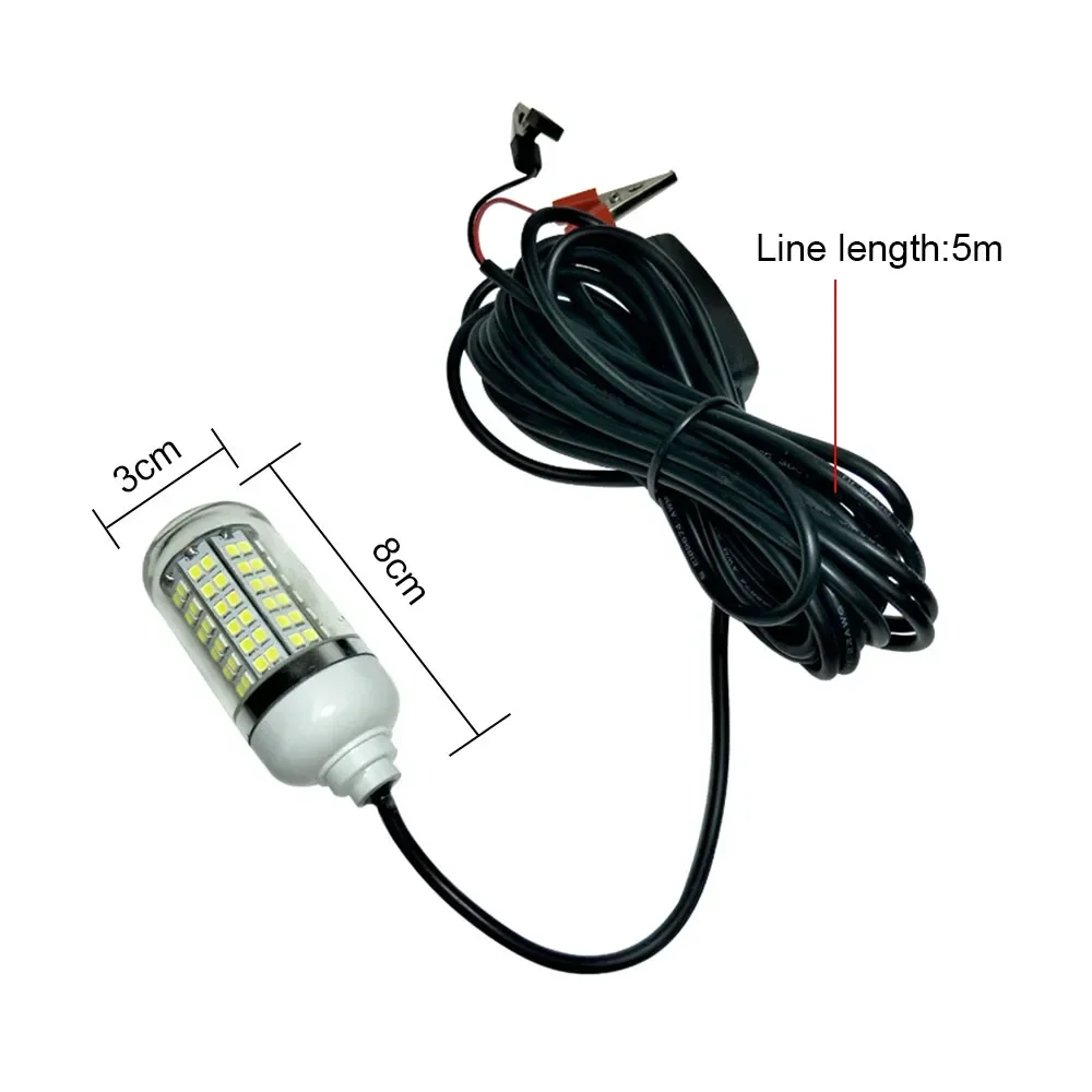 12V LED Fishing Trap Light 100W IP68 Lure Fish Finder Lamp 108 Leds 2835SMD Attracts Prawns Squid Krill 4 Colors LED Pool Lights