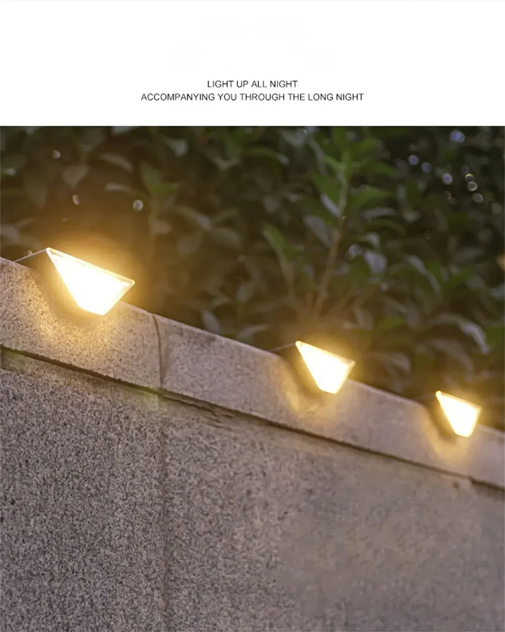 Solar Stair Lights Solar Step Light Outdoor Anti-theft Waterproof IP67 Decor for Garden Stair Deck Front Porch and Patio