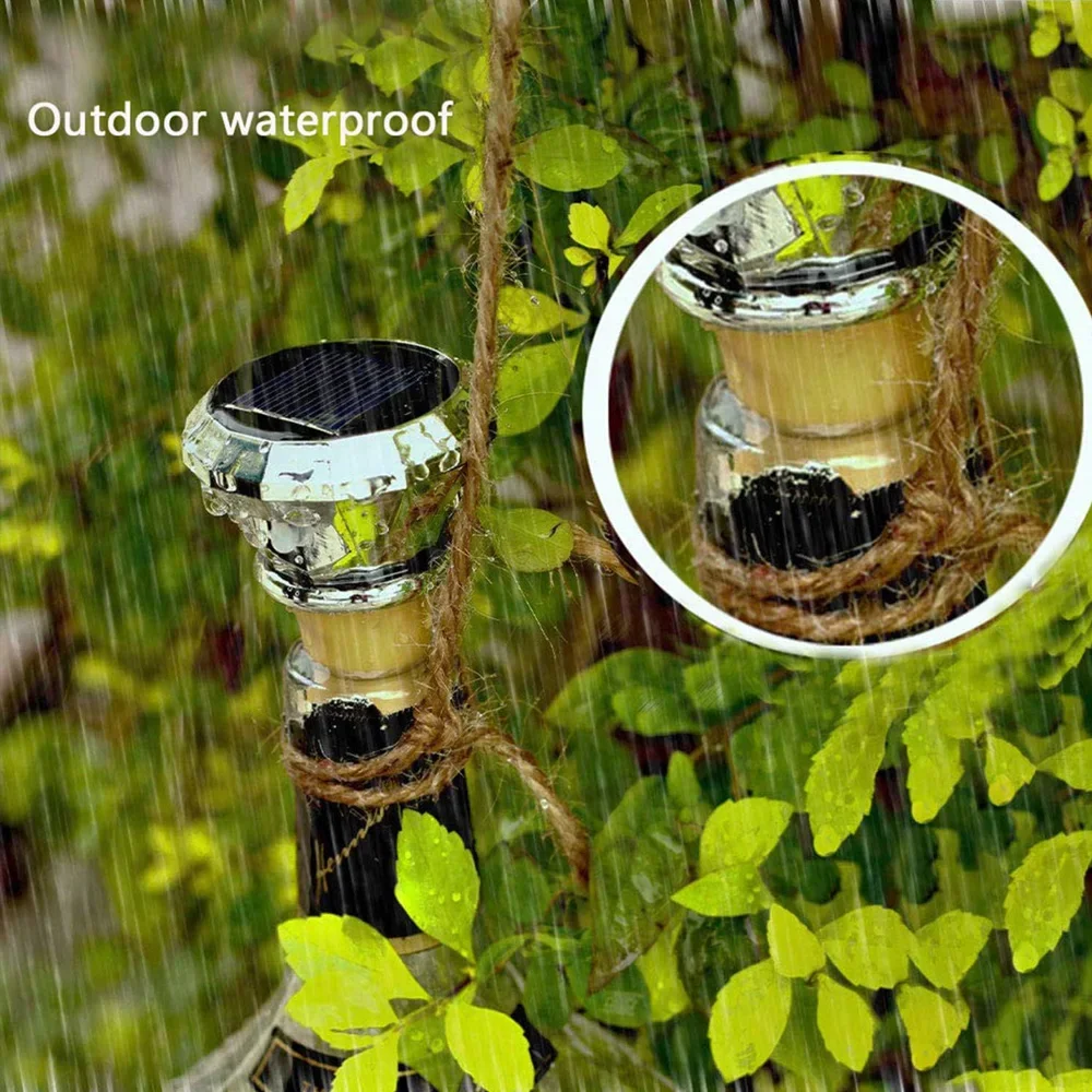 Solar Wine Bottle Lights LED String Lights Solar Fairy Lights Garland Christmas Decorations for Home Wedding Bar Decoration